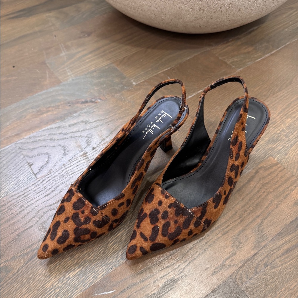 Nicole Miller Brown Heels Elegant Design